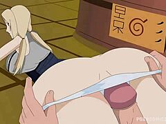 Narutos Tsunade在全长动画色情视频中被硬生生的阴茎插入