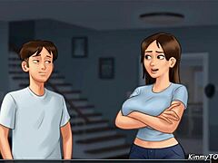 Pertemuan panas antara gadis kuliah dan pacarnya di kamar asrama