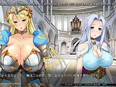 Animated milf hypnotizes in visual novel