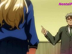 Cartoon porn featuring a busty blonde council member getting a handjob and blowjob