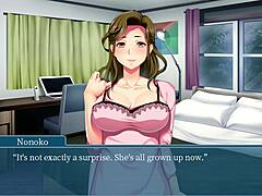 MILF-Ehefrau wird in Visual Novel von einem riesigen schwarzen Schwanz dominiert