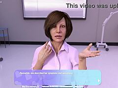 50-letna zrela ženska doživlja užitek med ginekološkim pregledom - 3D igra z ginekičnimi zgodbami