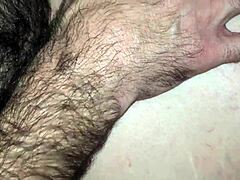 Hardcore fucking with a hairy milf who grinds and turns until I cum inside her