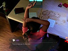 Lara Croft de grandes seios cavalga um monstro em um jogo pornô em 3D