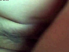 Small-breasted amateur wife takes a big cock deep inside her pussy