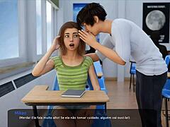 Teen drobná si užívá VR roleplay s nevlastní sestrou a vibrátorem